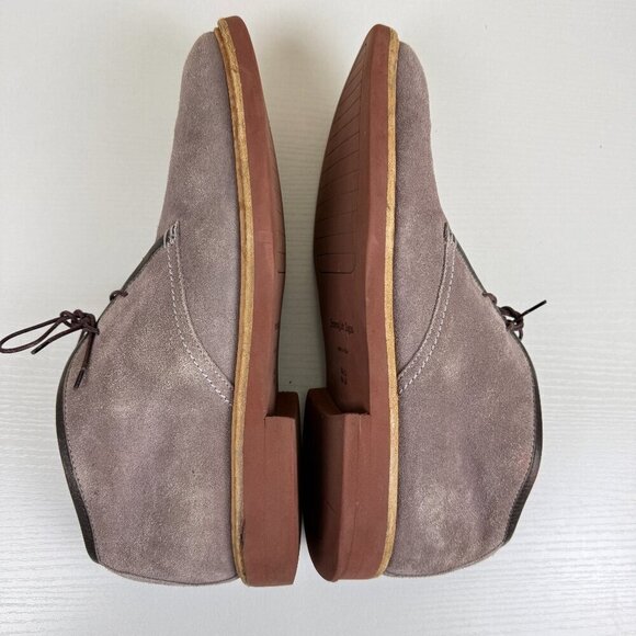 Ermenegildo Zegna Suede Chukka Boots in Taupe/Gray main image 10
